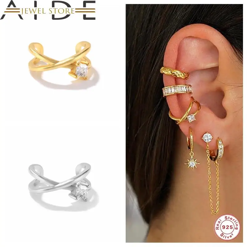 

Женские серьги-манжеты из серебра 925 пробы, 1 шт.