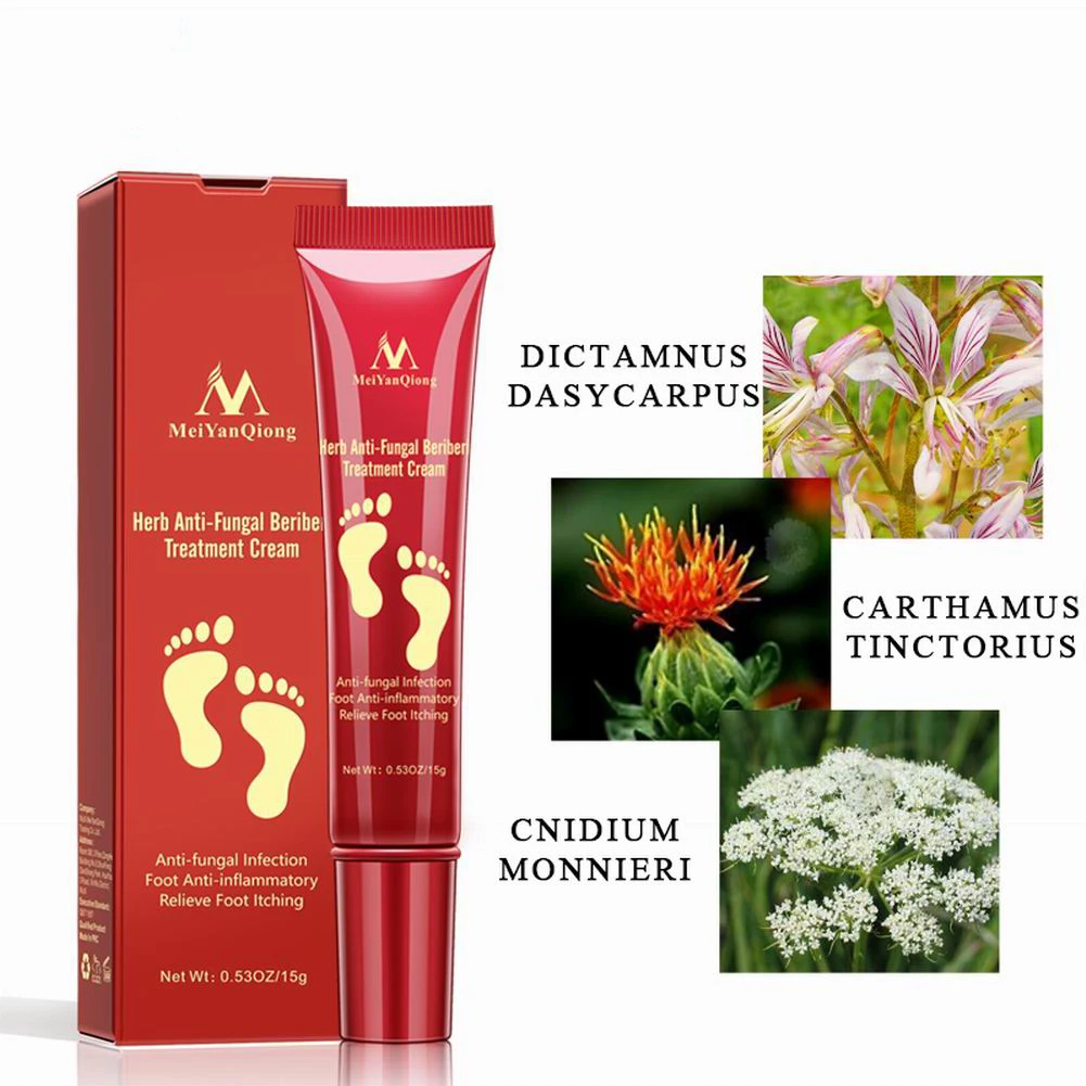 Foot травяной крем анти грибковая снять разъедание кожи для ног уход за кожей