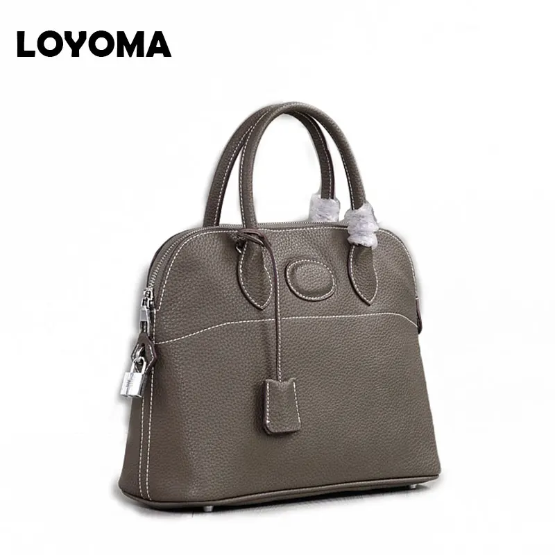 Новые женские сумки из натуральной кожи и ткани Litchi известного дизайна женская