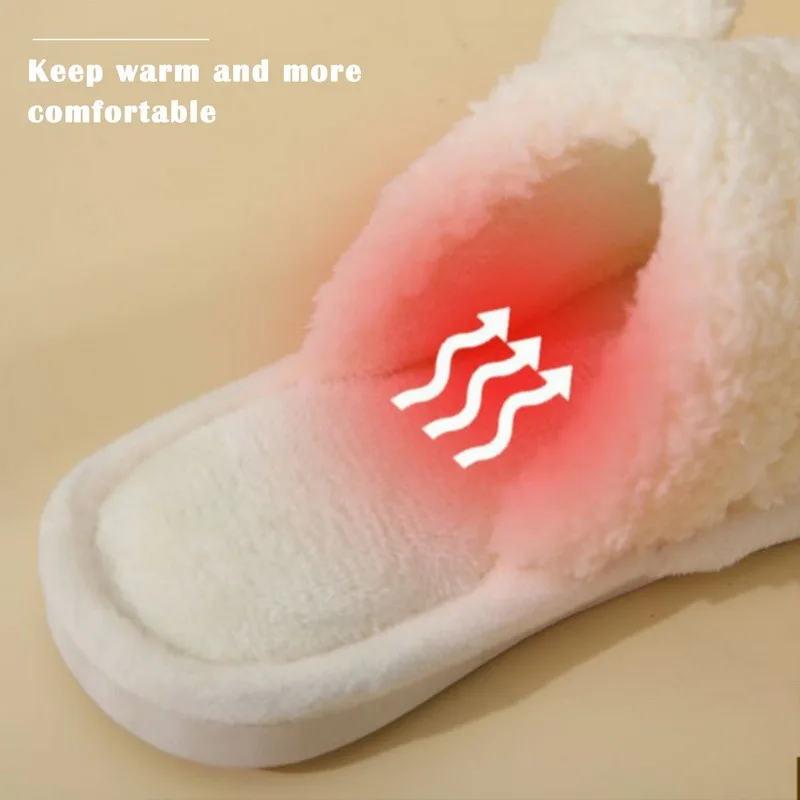 Шлепанцы женские зимние с рисунком милой собаки мягкие теплые плюшевые домашние