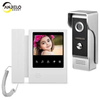 4 3 inch wired video door phone system visual intercom doorbell with ir night vison 700tvl outdoor camera for home surveillance