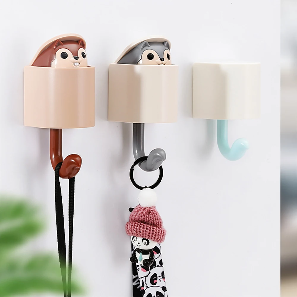 Креативный крючок в виде белки настенный держатель для ключей настенная