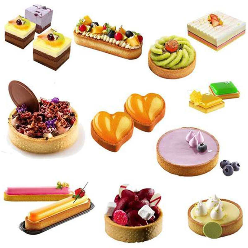 Heart/Square Mousse Mould Sewed Tart Ring Stainless Steel Perforated Cake Circle Decorating Tool Bakeware |