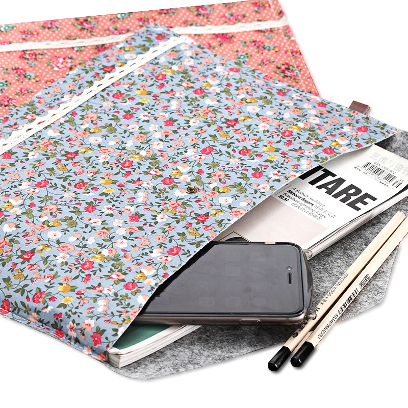 

Vintage Dots Flower Face Series A4 Documents File Bag Files Folder Stationery Filing Production