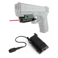jg10 mini hunting cs tactical gun pistol rifle weapon red dot laser sight scope with pressure switch 20mm picatinny rail mount
