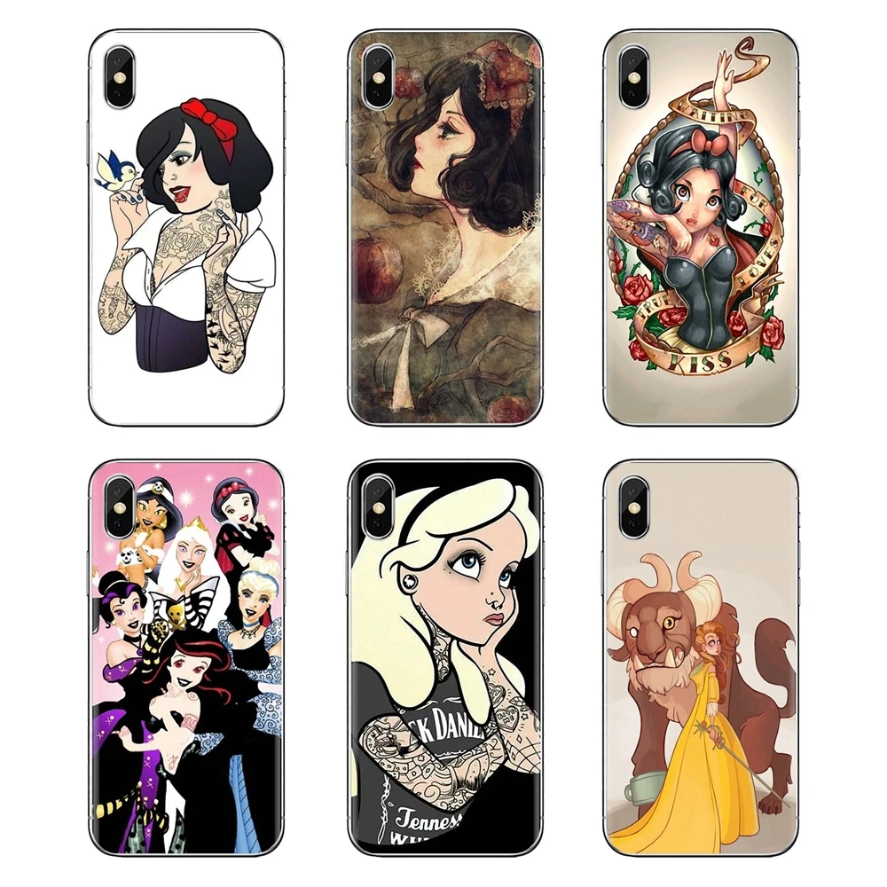 Tattooed princess Alice Ariel funny For Xiaomi Mi4 Mi5 Mi5S Mi6 Mi A1 A2 5X 6X 8 9 Lite SE Pro Max Mix 2 3 2S Soft TPU Covers |