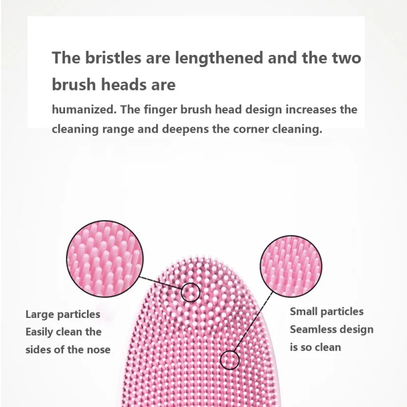 

2021 Silicone Face Washing Machine Ultrasonic Vibration Waterproof Facial Cleansing Brush