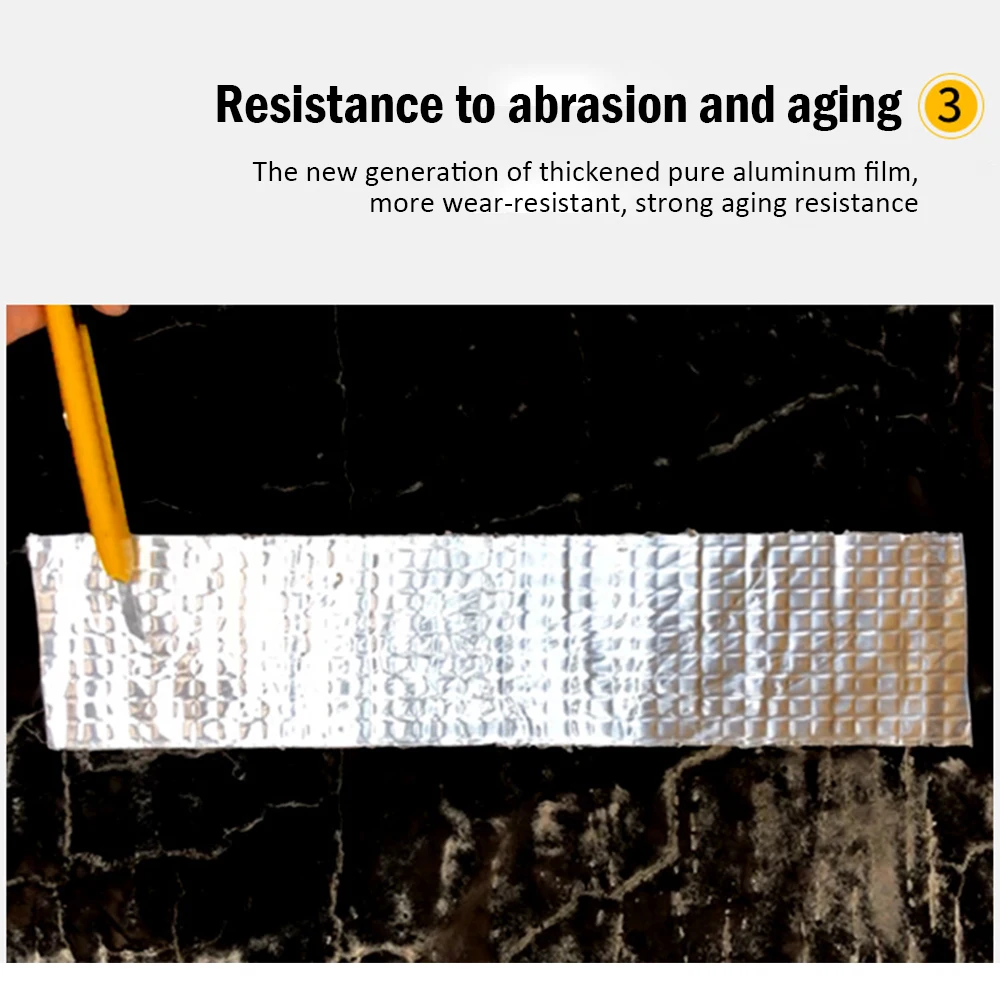 Алюминиевая фольга клейкая Бутилкаучуковая лента водонепроницаемая супер
