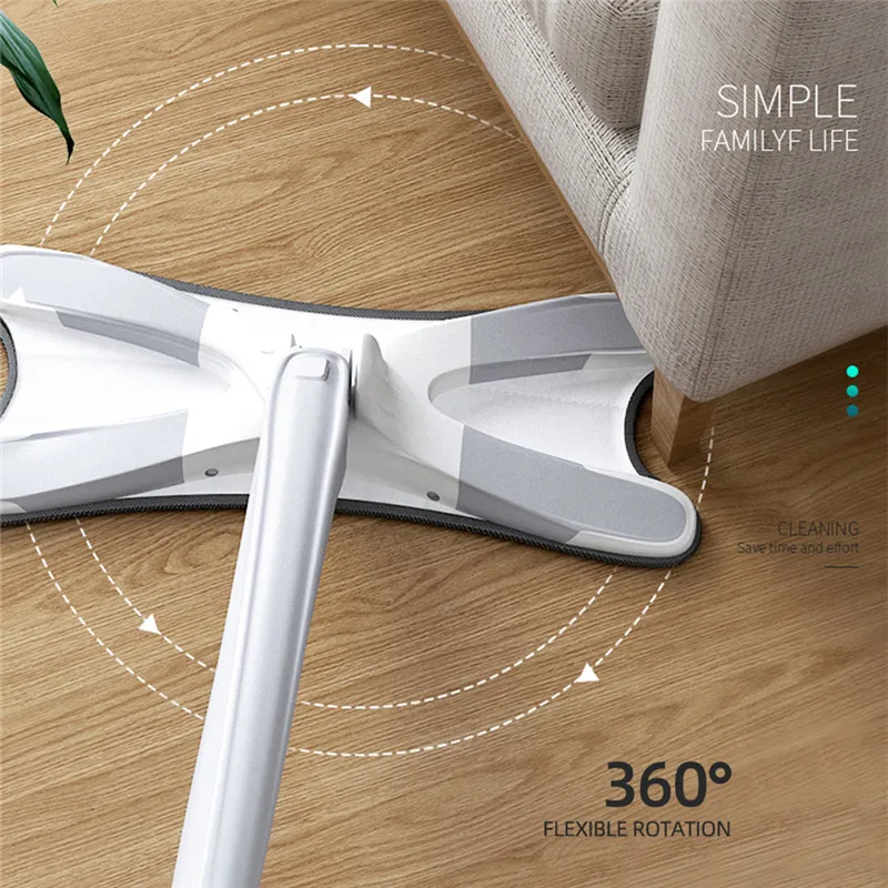 Плоская Швабра X-type со сменными насадками 360 градусов | Дом и сад