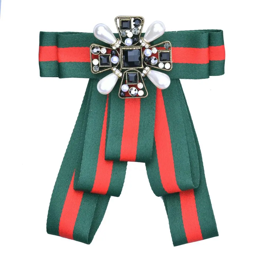 Большая брошь бант на Рождество красное зеленое украшение для одежды девочек