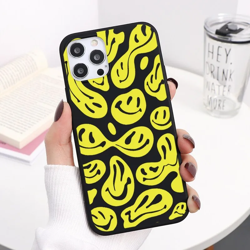 Чехол для телефона с забавным улыбающимся лицом iPhone SE2020 SE3 2022 7 8 11 12 Pro Max 6 6S Plus 5 5S SE X