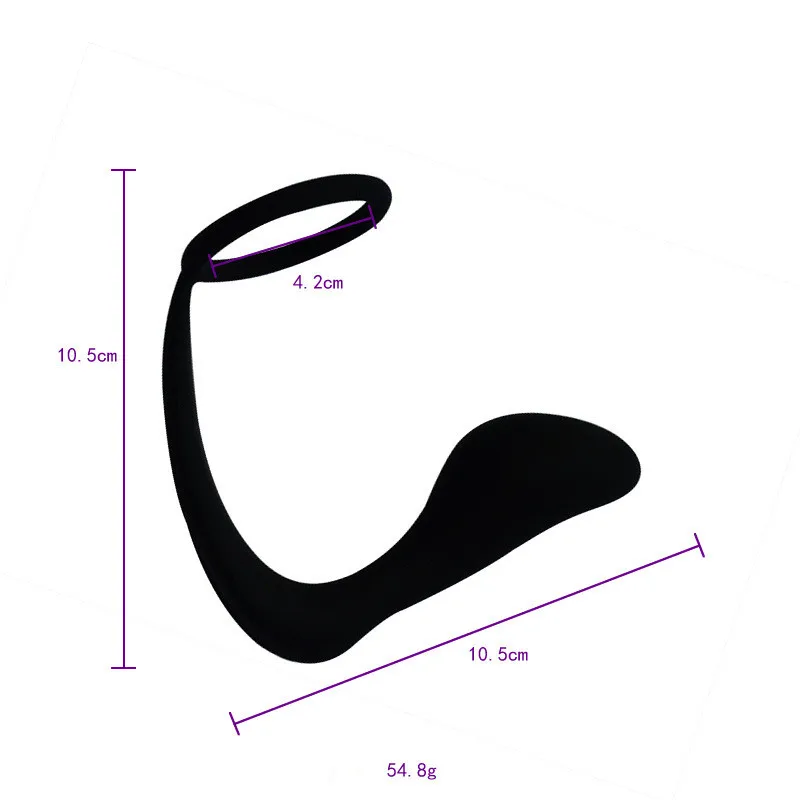 Мужская Анальная пробка для массажа простаты Силиконовая задержки эякуляции