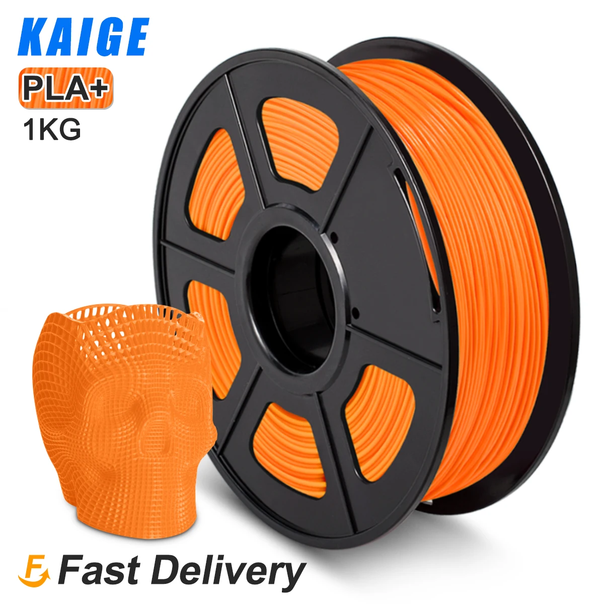 

KAIGE PLA PLUS Filament With Spool 1KG 1.75mm For 3D Printers Filament PLA GREY Refills Biodegradable Material For DIY Craft