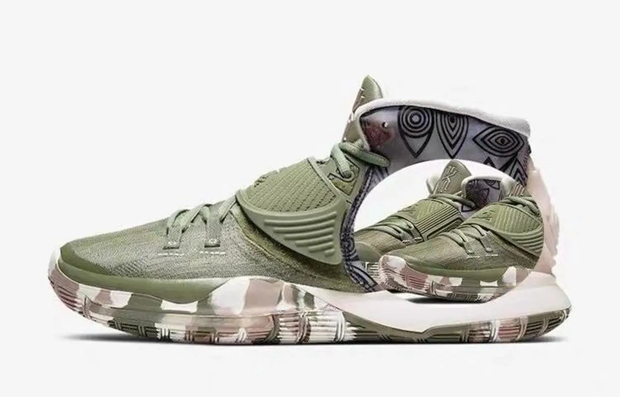 Новинка стильные мужские кроссовки Kyrie 6 баскетбольные спортивные синие желтые