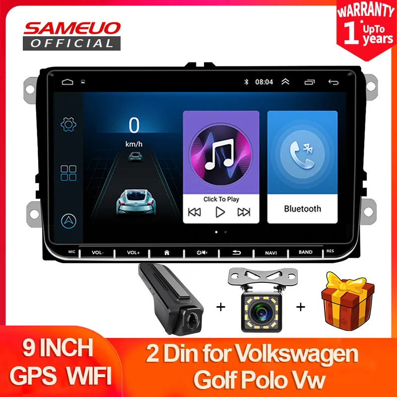 Автомагнитола Sameuo мультимедийный плеер на Android с GPS Wi-Fi для VW Passat volkswagen Skoda golf
