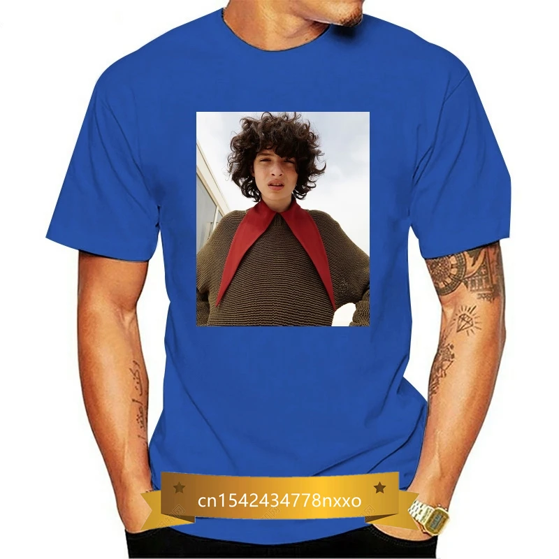 

NEW Finn Wolfhard Men's Black LOGO MEN WOMEN T-SHIRTS S-5XL