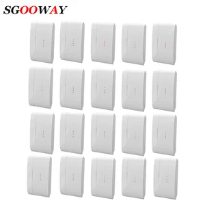 Сигнализатор Sgooway, беспроводной магнитный контактный датчик двери, датчик для окна, магнитный контакт двери, 433 МГц, для системы сигнализации