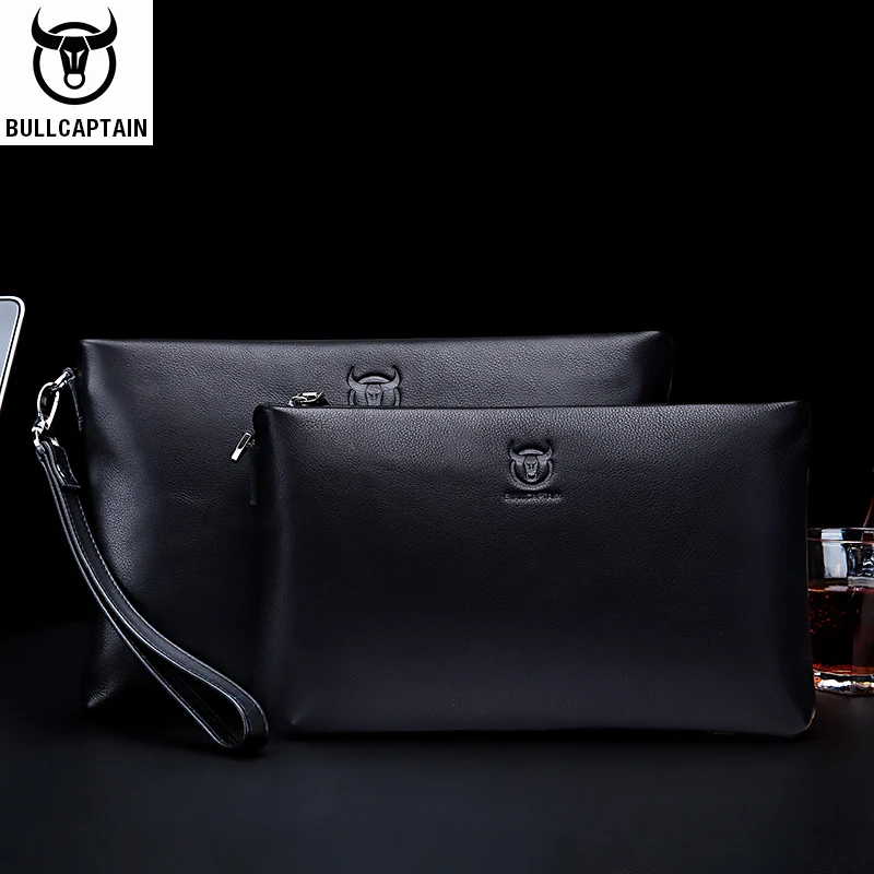 BULLCAPTAIN брендовый мужской кошелек клатч кожаные мужские сумки из натуральной кожи