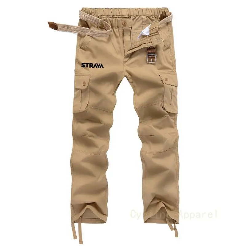 

Mtb Pants Strava Men's Cycling Pants Elastic Waist Downhill Bicycle Clothing Motocross Ride Pants Outdoor Sport Trousers for Men