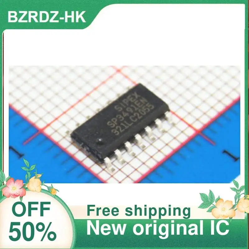 

2-10PCS/lot SP3491EN SP3491CN SOP14 New original IC