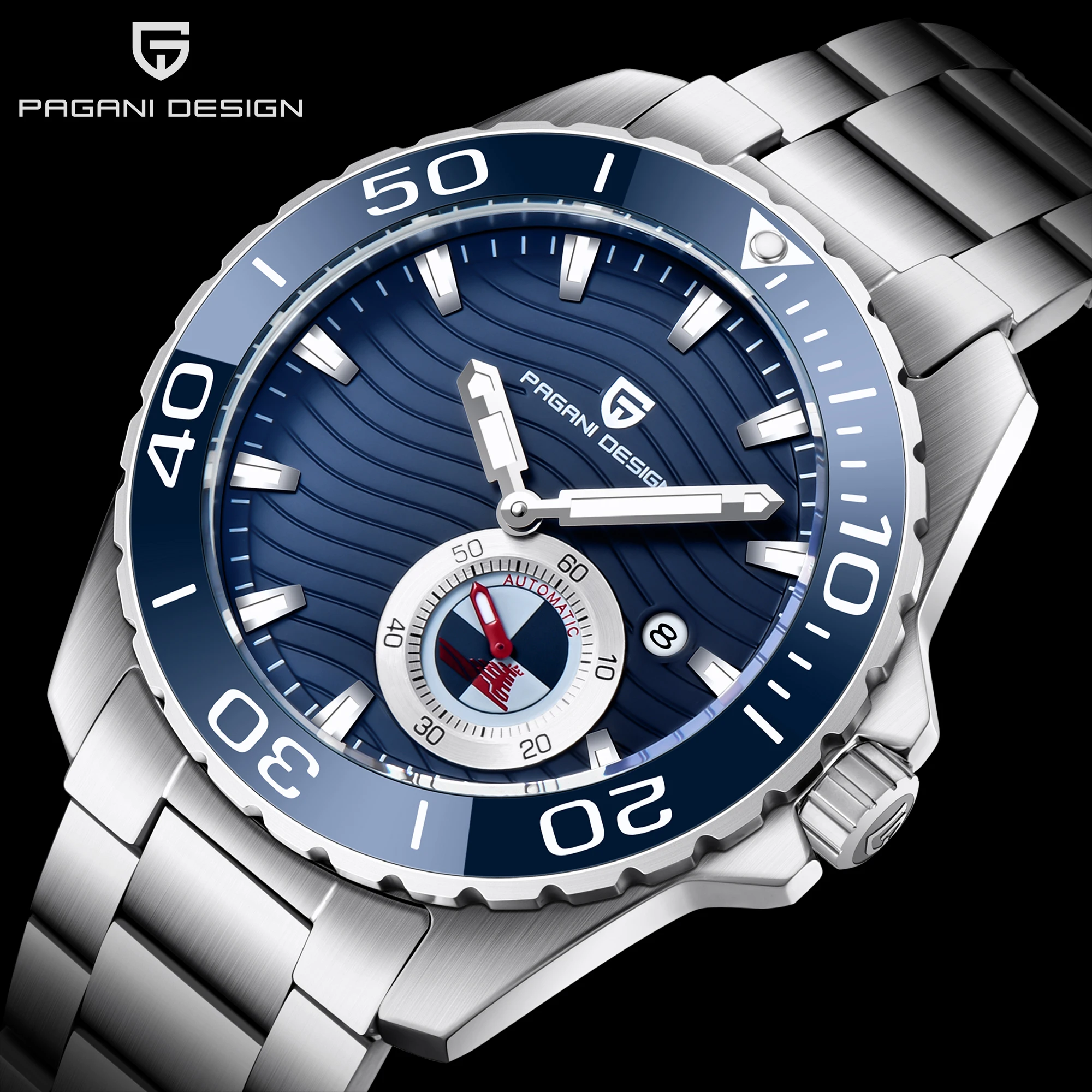 2021 New PAGANI DESIGN Top Brand Men's Mechanical Wristwatch Luxury Business Automatic Watch 100M Waterproof Relogio Masculino