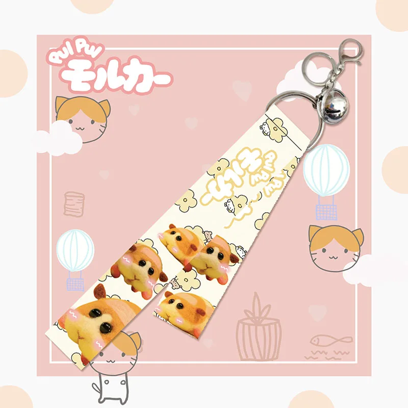 Брелок для ключей в стиле аниме PUI Molcar с морской свиньей милый мультяшный брелок