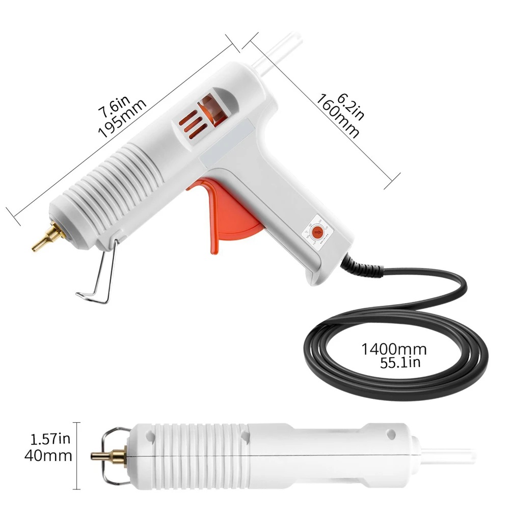 

120W High Power Hot Melt Aluminum Glues Gun Temperature Adjustable Repair Kit Tool Industrial Glue Gun Craft Repair Heat Tools