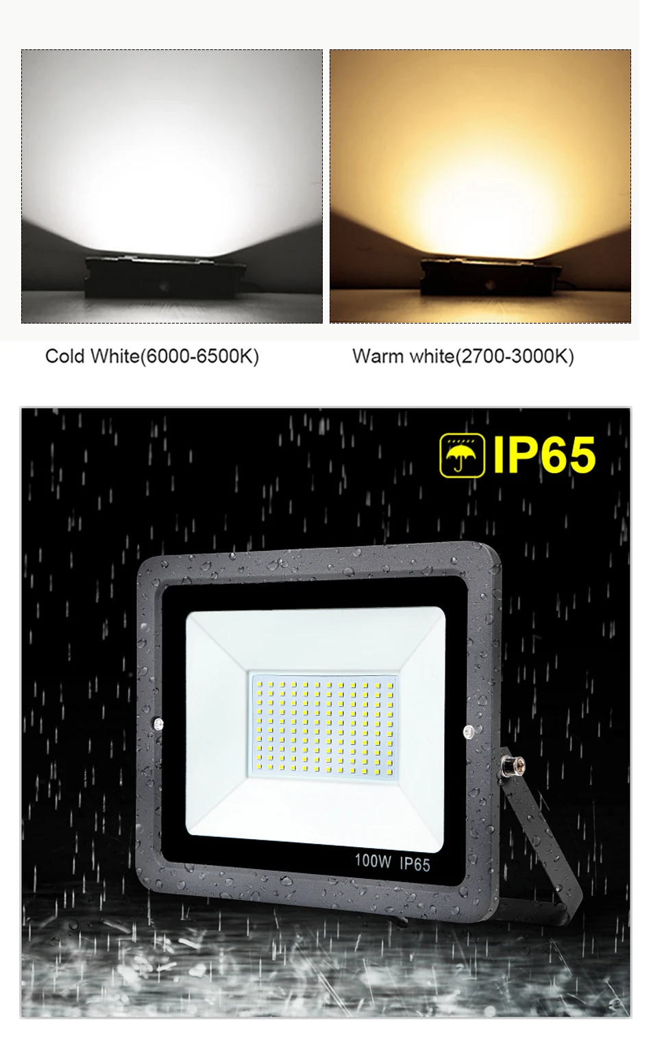 10W 50W 100W 200W 300W Светодиодный прожектор светильник водонепроницаемый ip65 уличный светильник s потока СИД светильник на открытом воздухе Точечный светильник сада ландшафтный светильник Инж