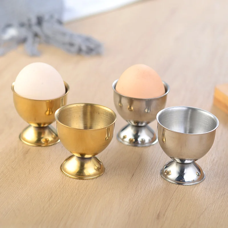 

Holder Kitchen Breakfast Cooking Tool Mini Liquor Wine Cup Handy Stainless Steel Boiled Egg Cups Stand Rack Eggs Holder Egg