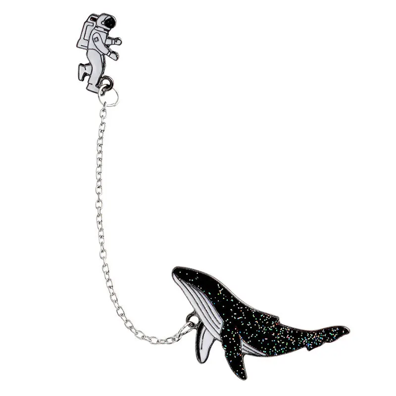 

NEW Accessories for Jewelry Brooch Astronaut Space Whale Funny Backpacks Badges Luxury Brooches Cool Gift