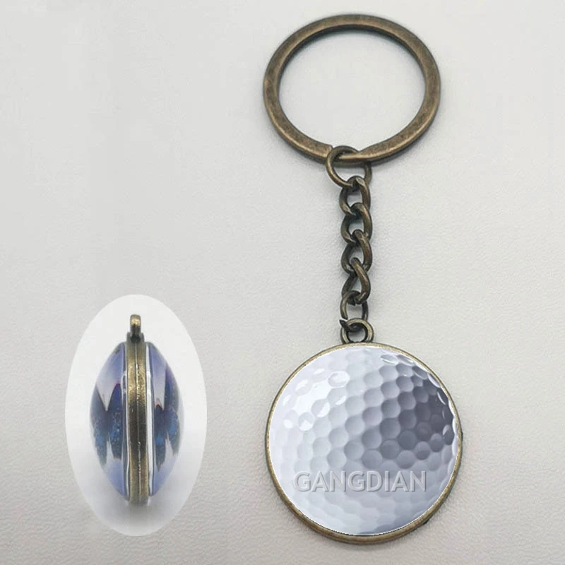 Волейбольная футбольная Спортивная стеклянная Двусторонняя брелок для мужчин и