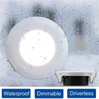 6pcs 5w led downlight waterproof ip44 ac 85v 265v spotlight recessed ceiling lamp cct dimmable home indoor bathroom lighting