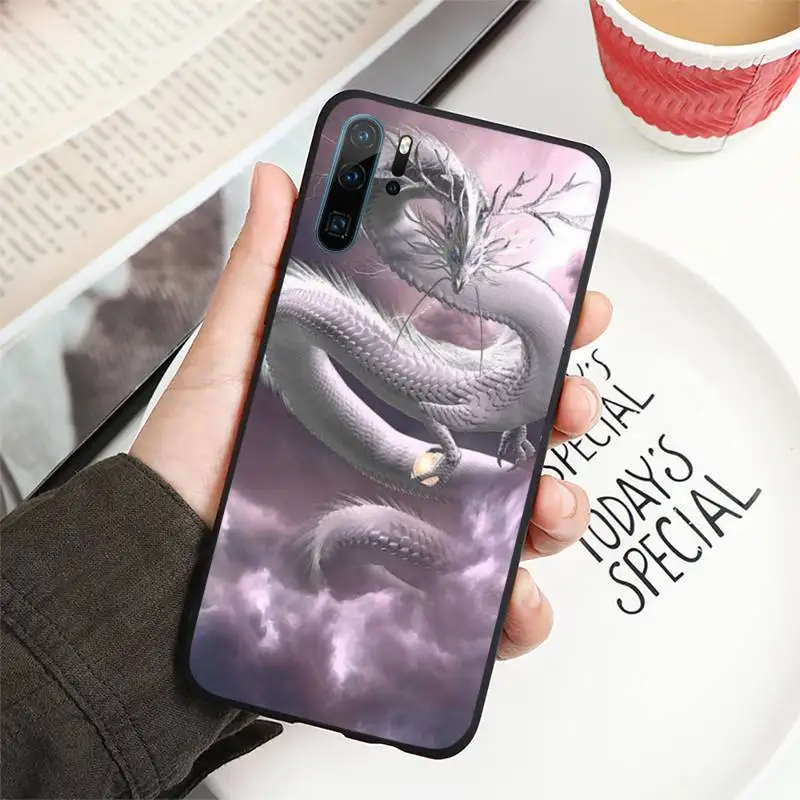 

Dragon painting cartoon pattern Phone Case For Huawei honor Mate P 10 20 30 40 i 9 8 pro x Lite smart 2019 nova 5t