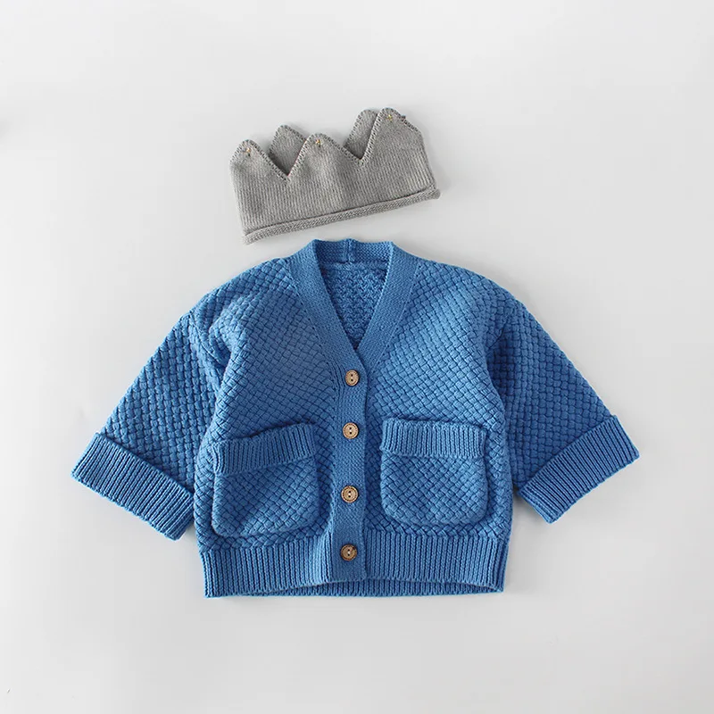 

Emmababy Toddler Girls Boys Cardigan Button-Down Cotton Long Sleeve Sweaters Coat Top Warm Outerwear