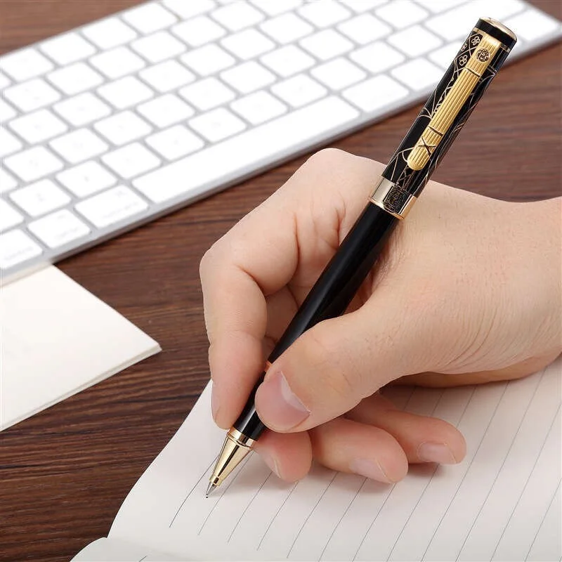 Роскошная ручка ПИКАССО 902 металлическая роликовая шариковая офисная