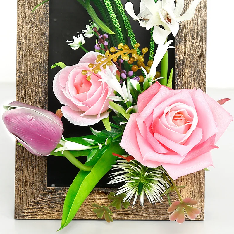 Креативная 3D стерео фоторамка из имитации дерева для суккулентов искусственные