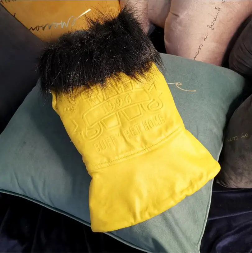 Yellow Теплое зимнее пальто для собак Petalk, водонепроницаемая флисовая куртка для питомцев, пальто для маленьких питомцев XS, s, m, l, xl - Цвет: Yellow