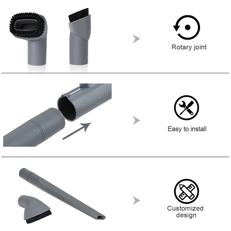 

Crevice Tool and Dust Brush for Shark Navigator Lift-Away Vacuum Cleaner, Fits Models NV350, NV352, NV355, NV356E, Compare to Pa