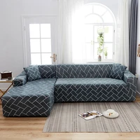 stretch sectional corner sofa cover chaise longue chair 2 3 seater navy plaid l shape covers for couch extensible elastic