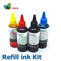 400ml ink refill kit for hp inkjet printer 4 color ink bottle for hp printer bulk ink refill for printer cartridge and ciss