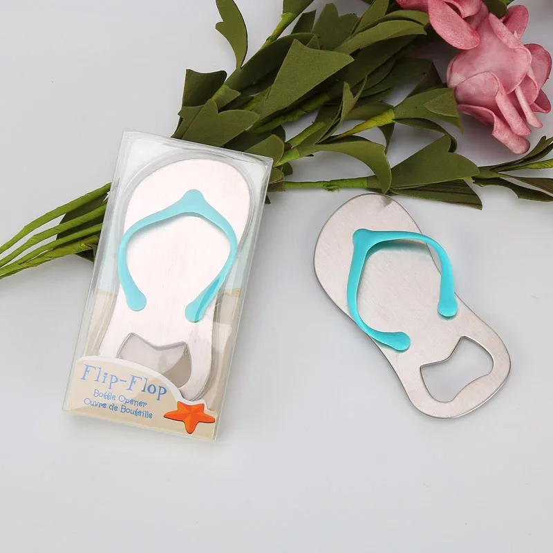 1Pcs Flip Flop Bottle Openers Stainless Steel Slipper Beer Opener Party Wedding Favors Gifts | Дом и сад