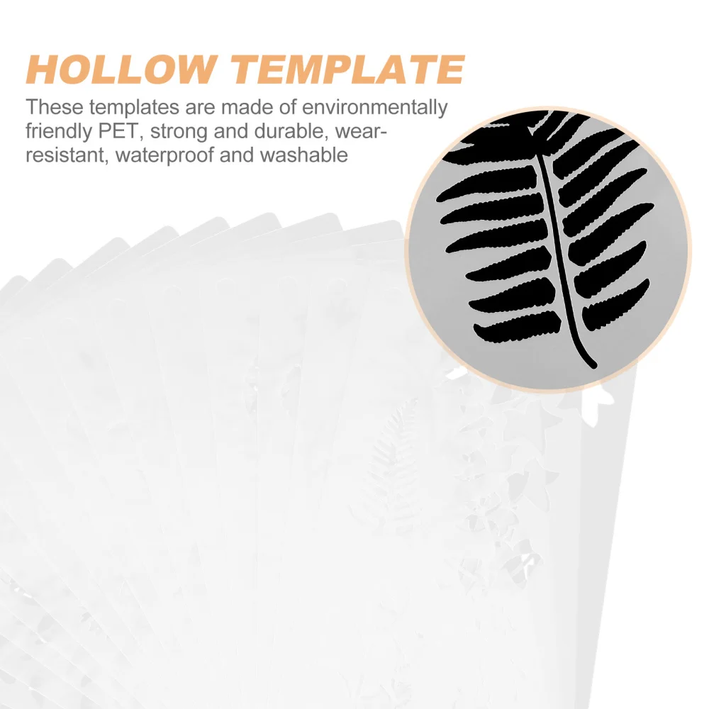 

16pcs Tropical Leaves Art Stencils Decorative Kids Drawing Painting Templates