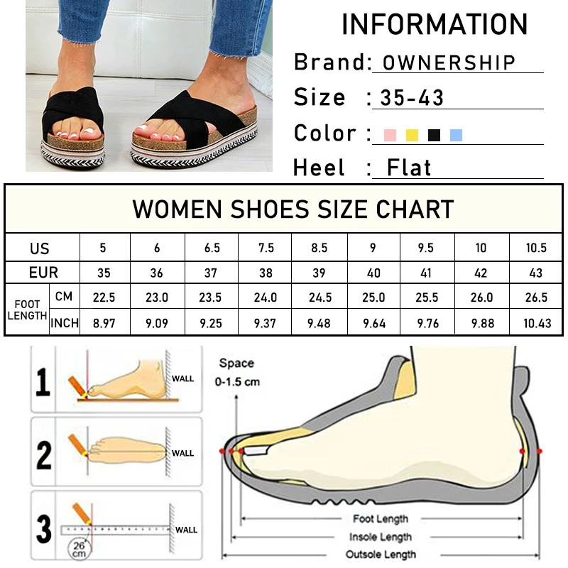 Женские шлепанцы на плоской платформе удобные Женская модная пляжная обувь