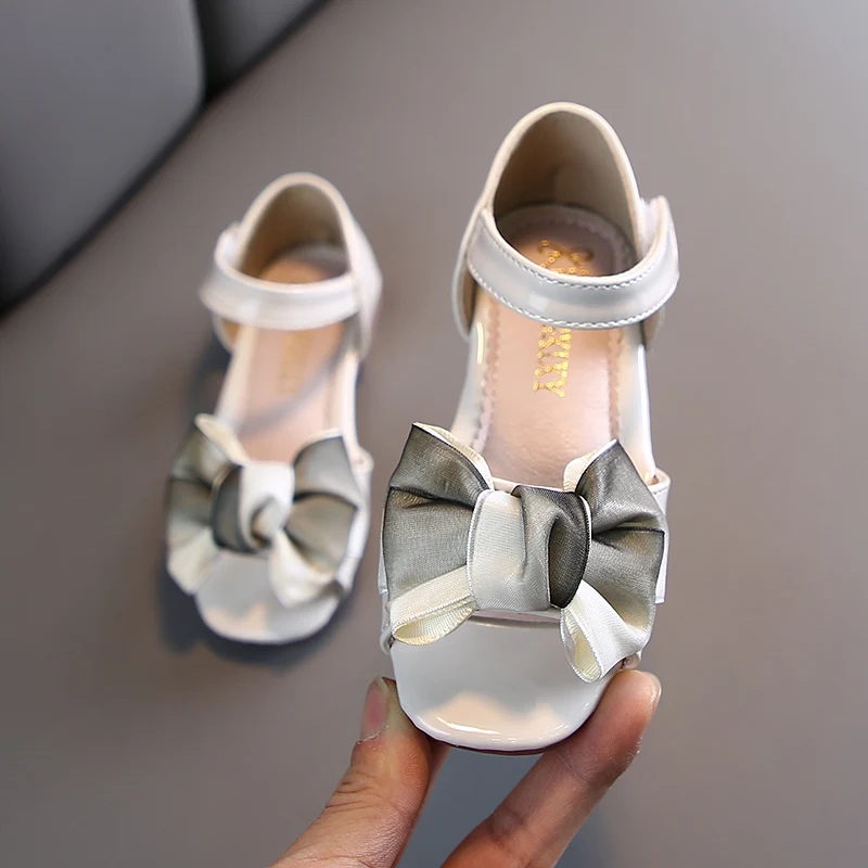 Туфли принцессы для девочек 2020 Детские балетки на плоской подошве с цветами