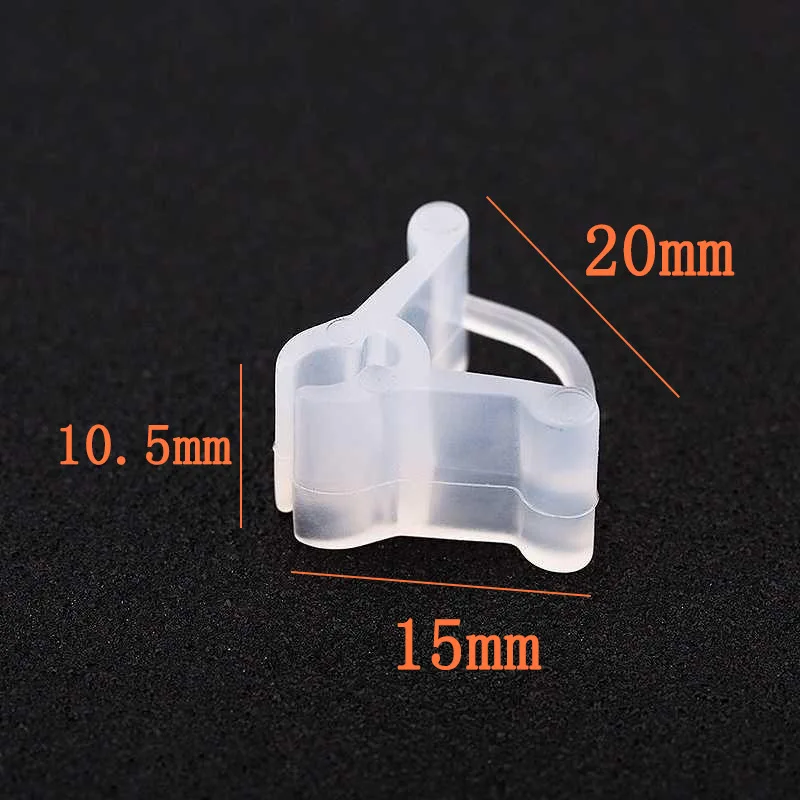 

50/100PCS Garden Grafting Clamp Plastic Transparent Vegetable Flower Plant Grafting Clamp Gardening Fixed Plant Accessory Tool