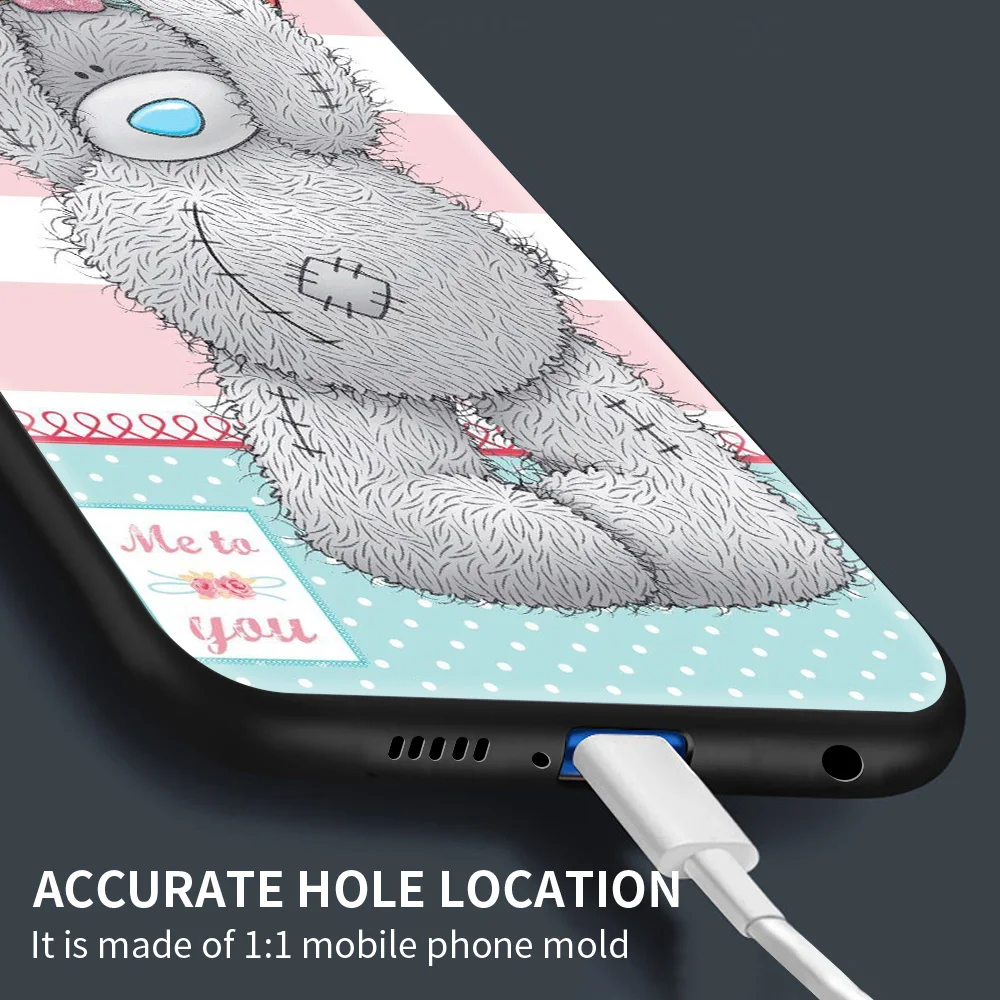 

Lovely Teddy Bear Phone Case For Xiaomi Redmi Note 10 Pro Max 9S 9 8 Pro 8T 8A 7 7A 9A 9C K40 Silicone Back Cover Coque Fundas