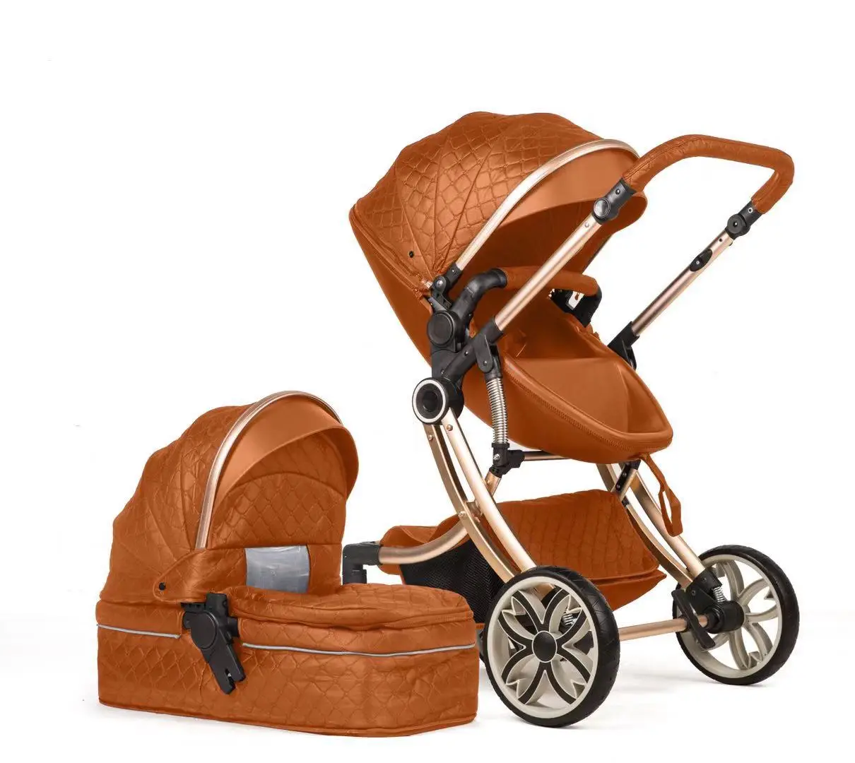 2 в 1 детская коляска с высоким ландшафтом для яиц двухсторонняя новорожденных