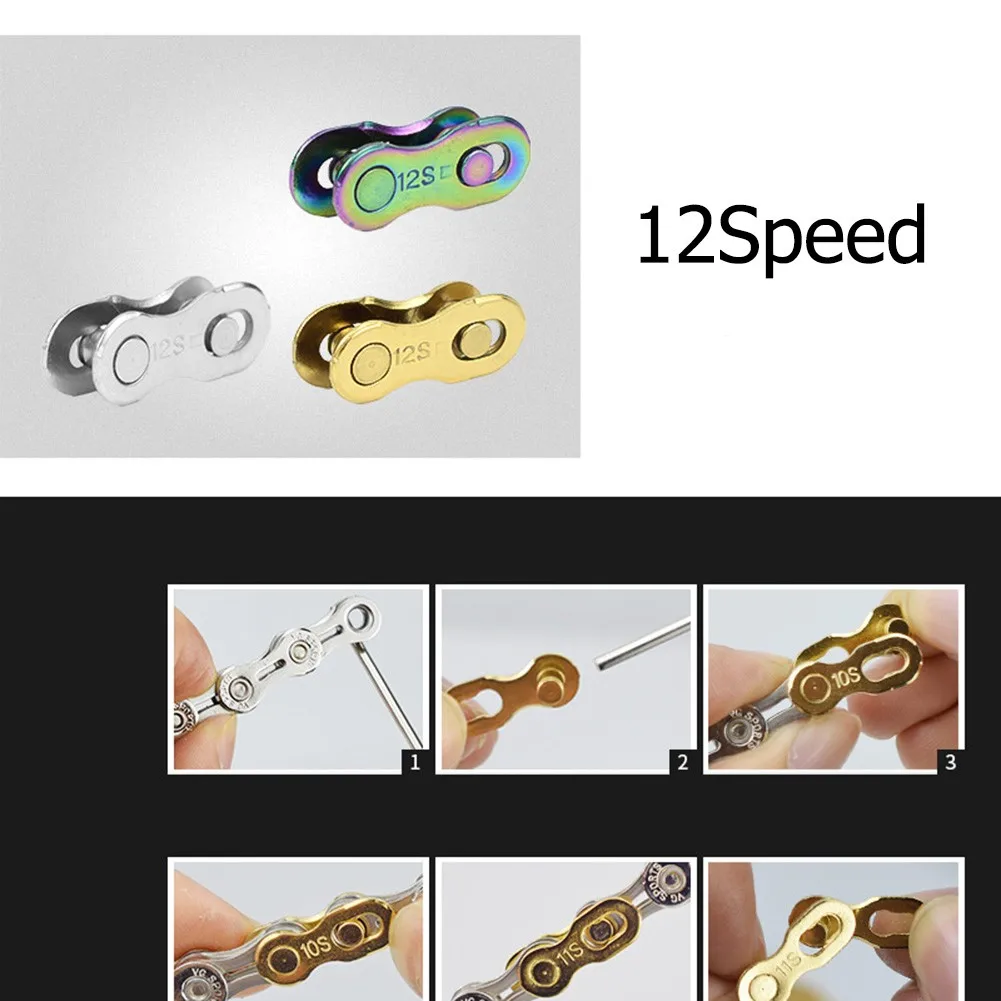 

Mountain Road Bike Chain Buckle Bicycle Missing Link Chain Link Connector 6-7-8 Speed 9/10/11 Speed Bikes Quick Disassembly Tool