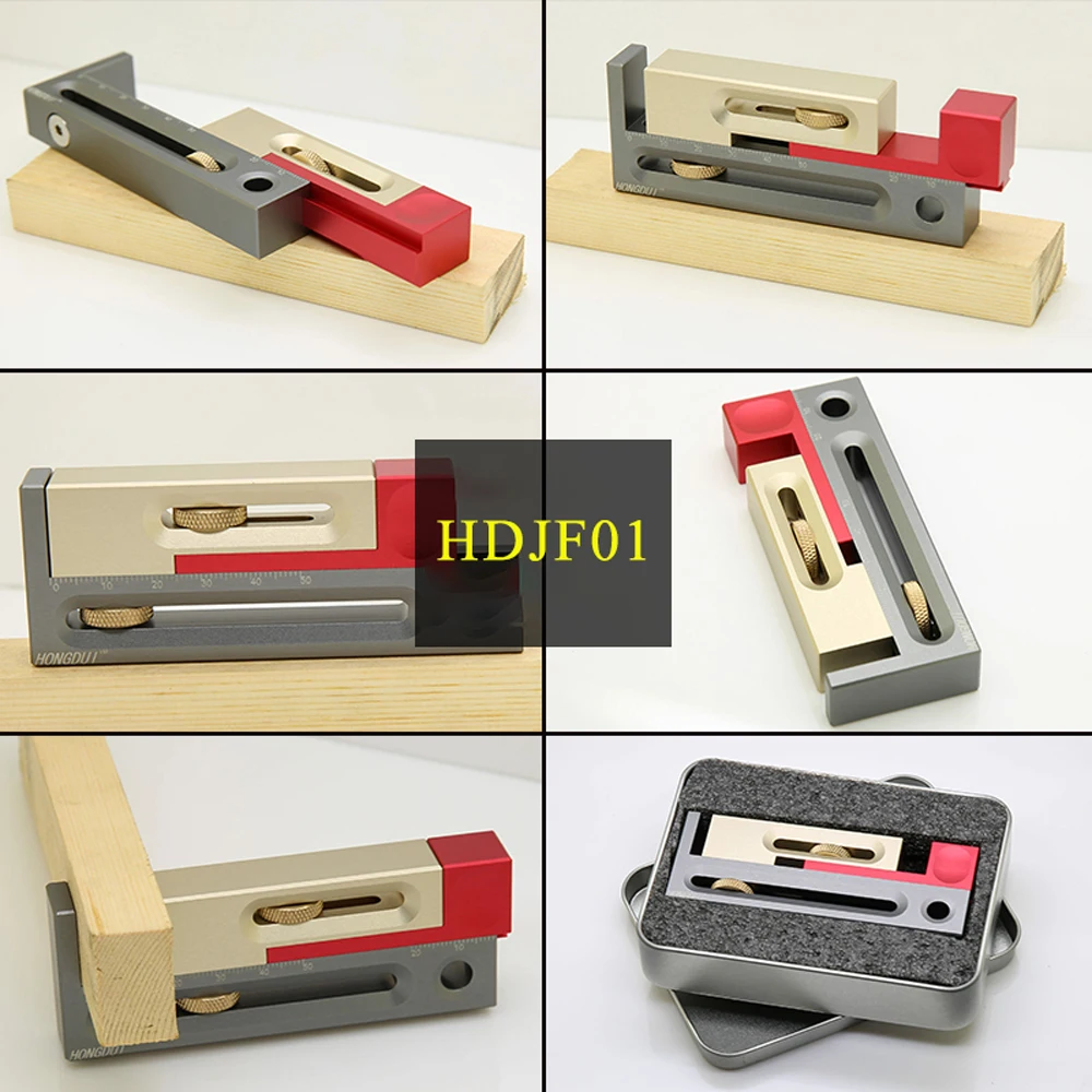 

New Saw Table Saw Slot Adjuster Mortise Tenon Tool Movable Measuring Block Length Compensation Woodworking Tools