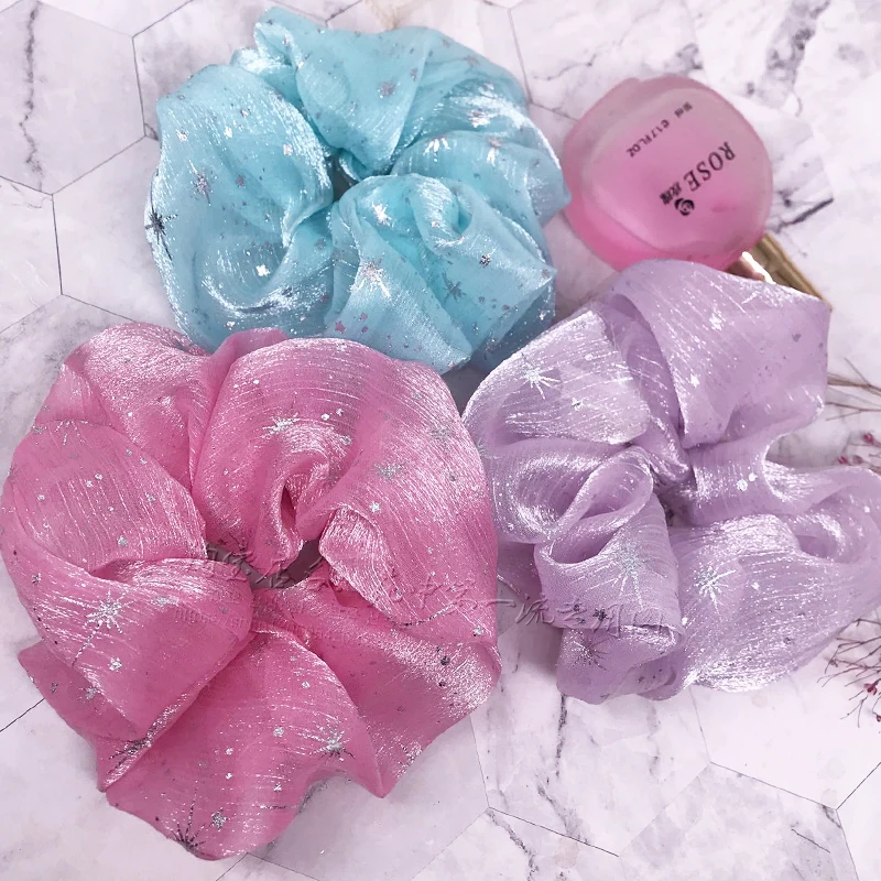 Сад 7 см 70 мм старт блестящие вуаль ткань трубки Сделай Сам DIY бигуди для волос